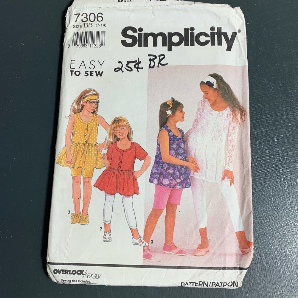 Simplicity Easy to Sew Dress Pattern from 90s